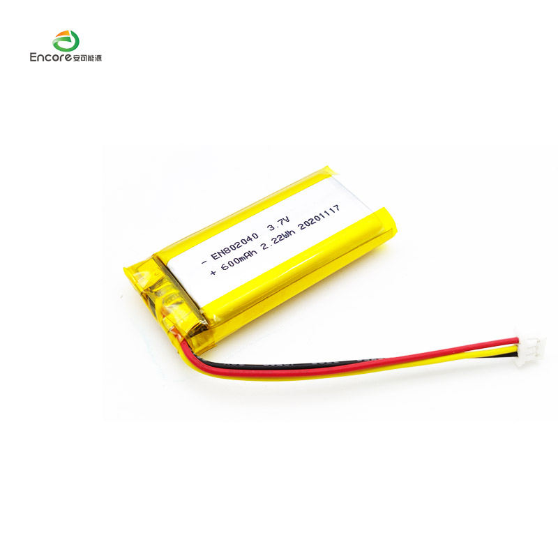 3.7v 600mah 2.22wh Li-Ion akku