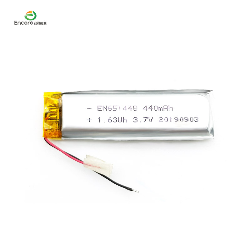 651448 450mah 3,7v lipo-akku