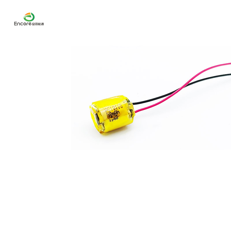 Ladattava pieni sylinteri 3,7 V Lipo-akku